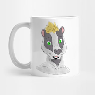 Anthro badger face Mug